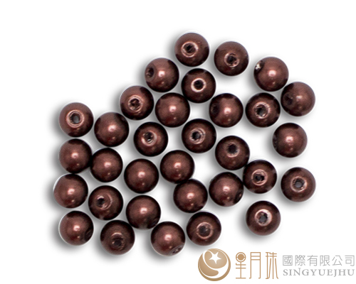 玻璃珍珠(50入)4mm-深咖啡23