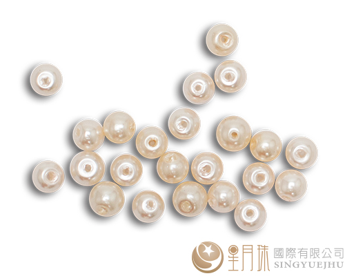 玻璃珍珠10mm(20入)-米7