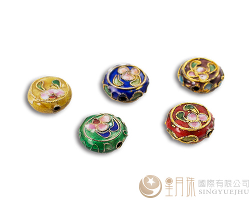 景泰藍(圓餅)-金-1入(僅剩4個)