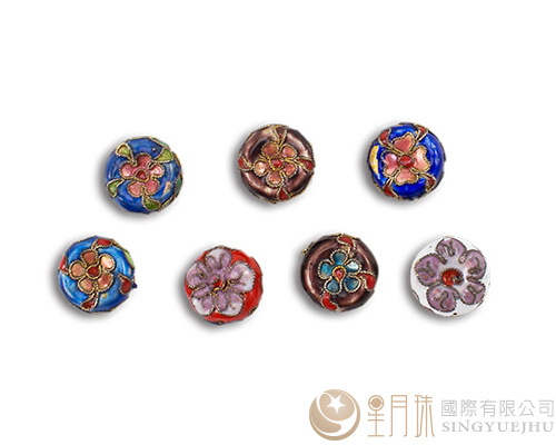 景泰藍(中間凹)-白-1入(僅剩3個)