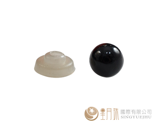 玩偶眼睛-圓(全黑)8mm-10入