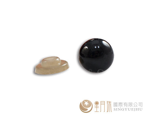 玩偶眼睛-圓(全黑)12mm-10入