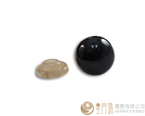 玩偶眼睛-圓(全黑)14mm-10入