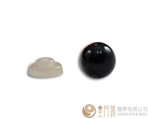 玩偶眼睛-圓(全黑)10mm-100入