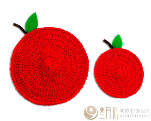 苹果杯锅垫材料包-红1入(C0040)