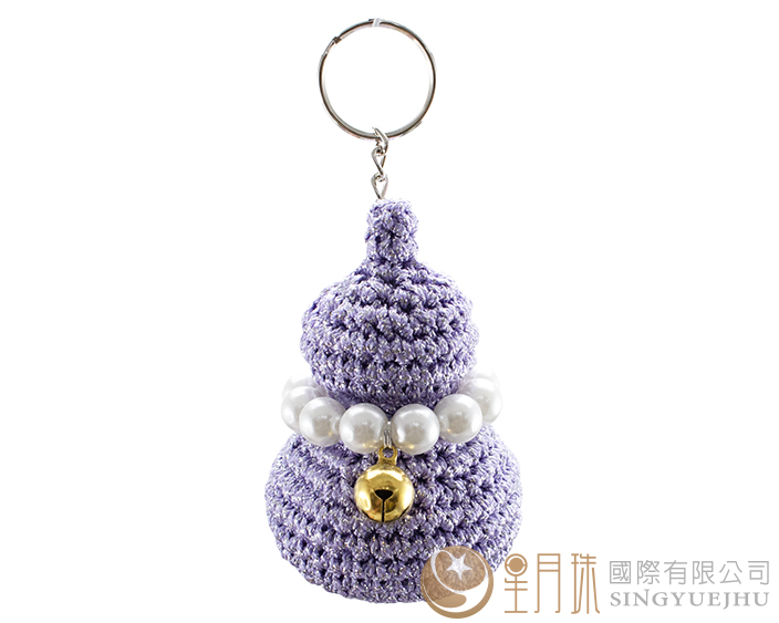 吉祥葫芦吊饰材料包-1入 紫(C0027) 