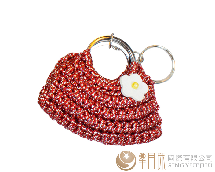 DIY闪亮亮半月包吊饰-1入红(C0074) 