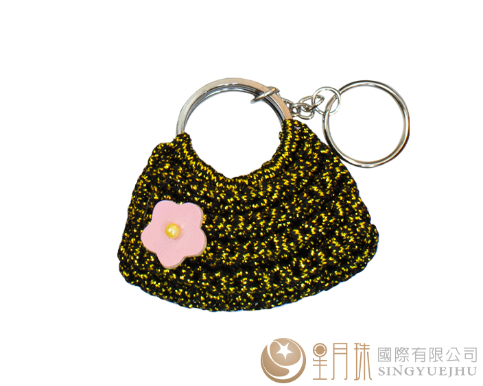 DIY闪亮亮半月包吊饰-1入黑(C0074) 