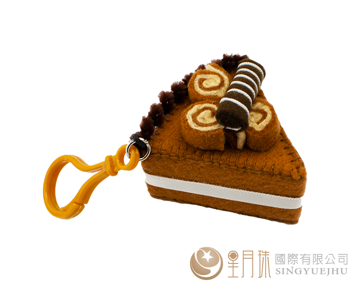 DIY切片蛋糕吊饰-1入 巧克力(D0062)