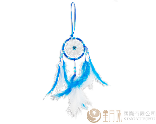 DIY花の捕梦网 -1入(蓝色)(N002)