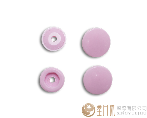 塑膠壓釦-12mm/10入-粉