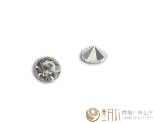 A級壓克力尖底鑽-透明色-2.5mm-10入